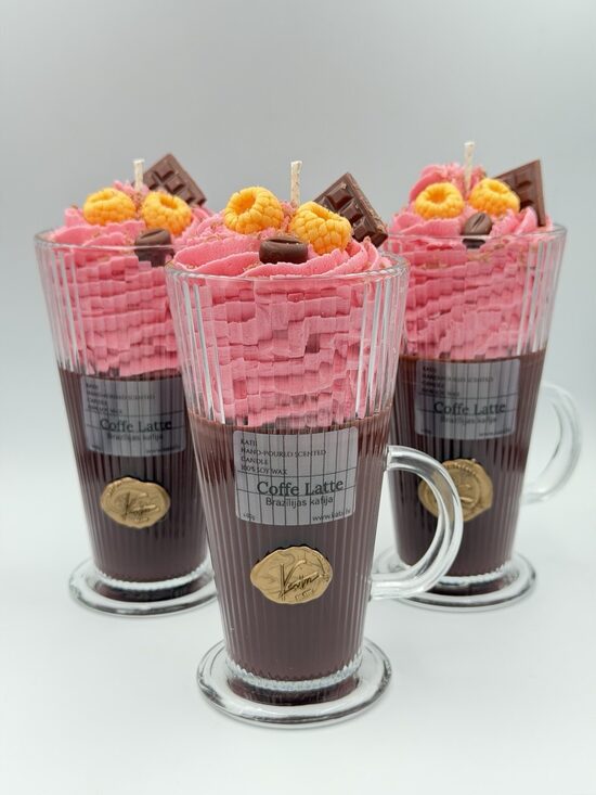 Caffe Latte aromātiskā sojas vaska svece 