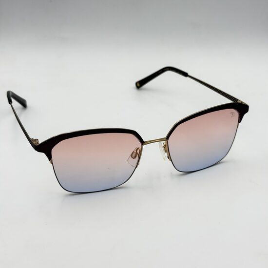 Maison Mollerus Montetendr 1 Unisex saulesbrilles ar tumšu rāmi un rozīgi zilām lēcām F00002258