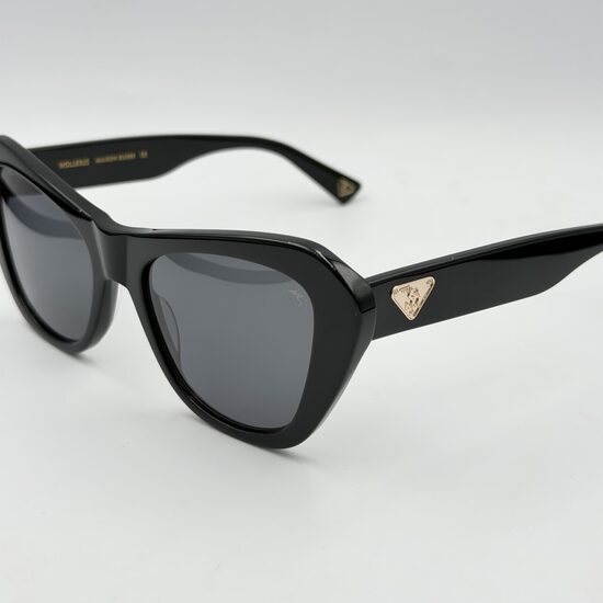 Maison Mollerus Salvatore 1 sieviešu saulesbrilles elegantā melnā tonī F00003261 