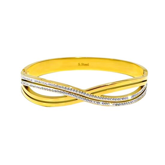 Stingra aproce ar bezgalības simbolu un mirdzošiem kristāliem D341 