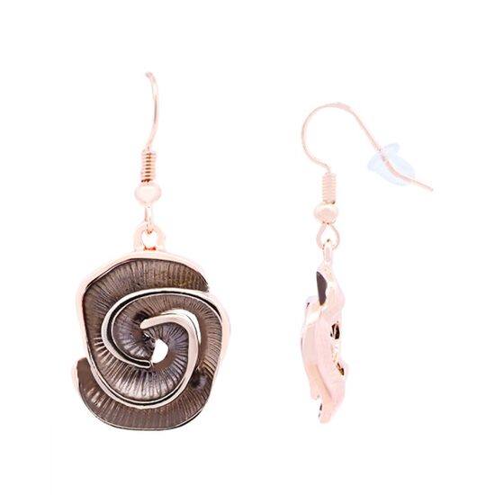 Auskari ar emaljētu spirāles piekariņu A818